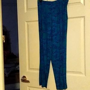 Northern Isles Blue Floral Pants (12P)